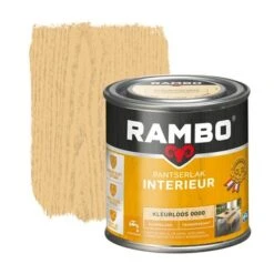 Rambo Pantserlak Interieur Transparant Zijdeglans Kleurloos 250 Ml