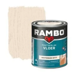 Rambo Pantserlak Vloer Transparant Mat Whitewash 750 Ml