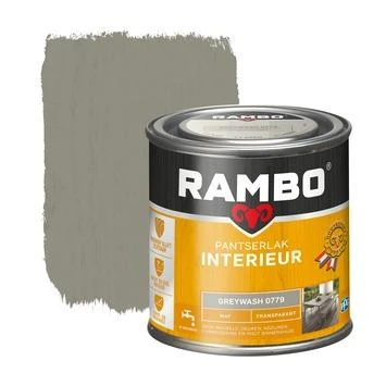 Rambo pantserlak interieur transparant mat greywash 250 ml