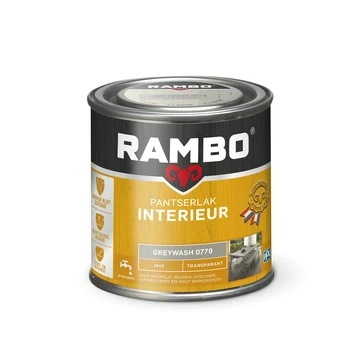 Rambo pantserlak interieur transparant mat greywash 250 ml