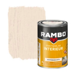 Rambo Pantserlak Interieur Transparant Mat Whitewash 750 Ml