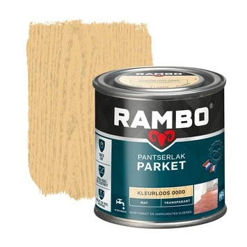 Rambo pantserlak parket transparant mat kleurloos 250 ml