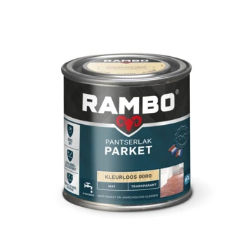 Rambo pantserlak parket transparant mat kleurloos 250 ml