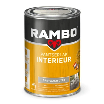 Rambo pantserlak interieur transparant mat greywash 750 ml