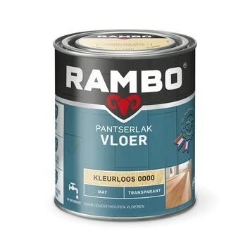 Rambo pantserlak vloer transparant mat kleurloos 750 ml