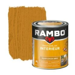 Rambo Pantserlak Interieur Transparant Zijdeglans Puur Eiken 750 Ml