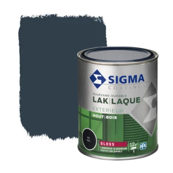 Sigma lak exterieur 5011 staalblauw hoogglans 750 ml
