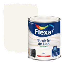 Flexa Strak In De Lak Voor Buiten Wit Hoogglans 750 Ml