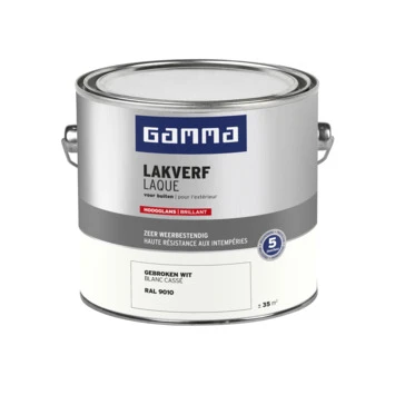 GAMMA buitenlak hoogglans 2,5 L gebroken wit