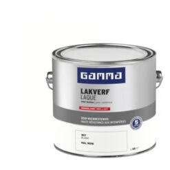 GAMMA Buitenlak Hoogglans 2,5 L Wit RAL 9016