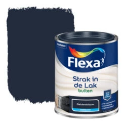 Flexa Strak In De Lak Voor Buiten Gelders Blauw Zijdeglans 750 Ml