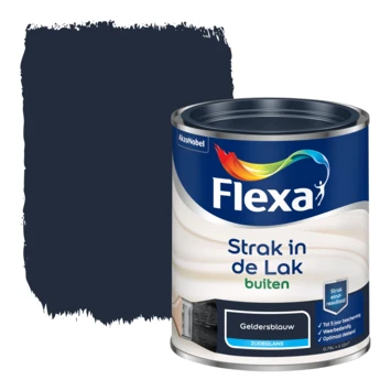 Flexa Strak in de lak voor buiten gelders blauw zijdeglans 750 ml