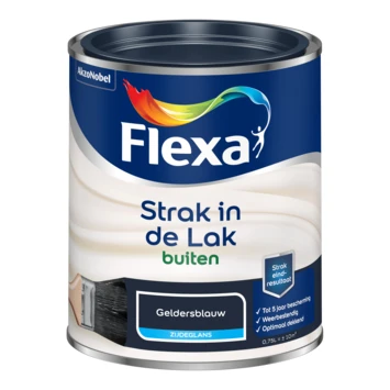 Flexa Strak in de lak voor buiten gelders blauw zijdeglans 750 ml