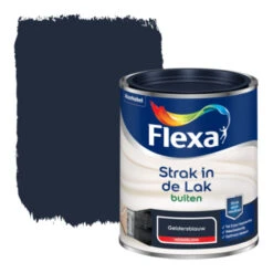 Flexa Strak In De Lak Voor Buiten Gelders Blauw Hoogglans 750 Ml