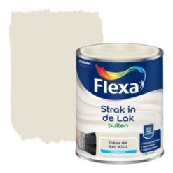 Flexa Strak In De Lak Voor Buiten Crèmewit RAL9001 Zijdeglans 750 Ml