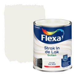 Flexa Strak In De Lak Voor Buiten Ral 9016 Fris Wit Hoogglans 750 Ml