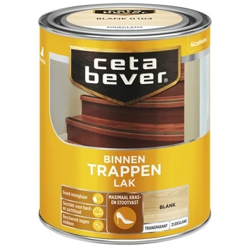 Cetabever trappenlak transparant blank zijdeglans 750 ml